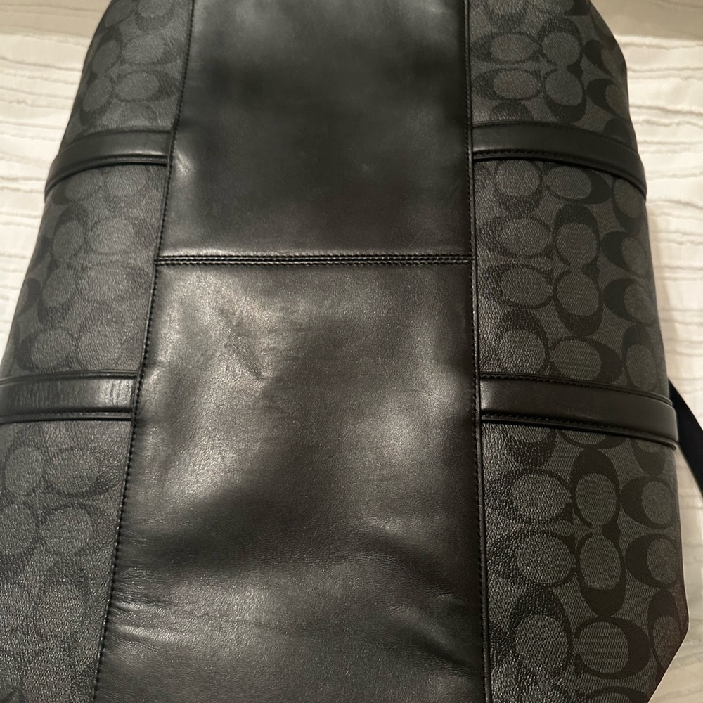 Coach black monogram duffel bag - Picture 3 of 6